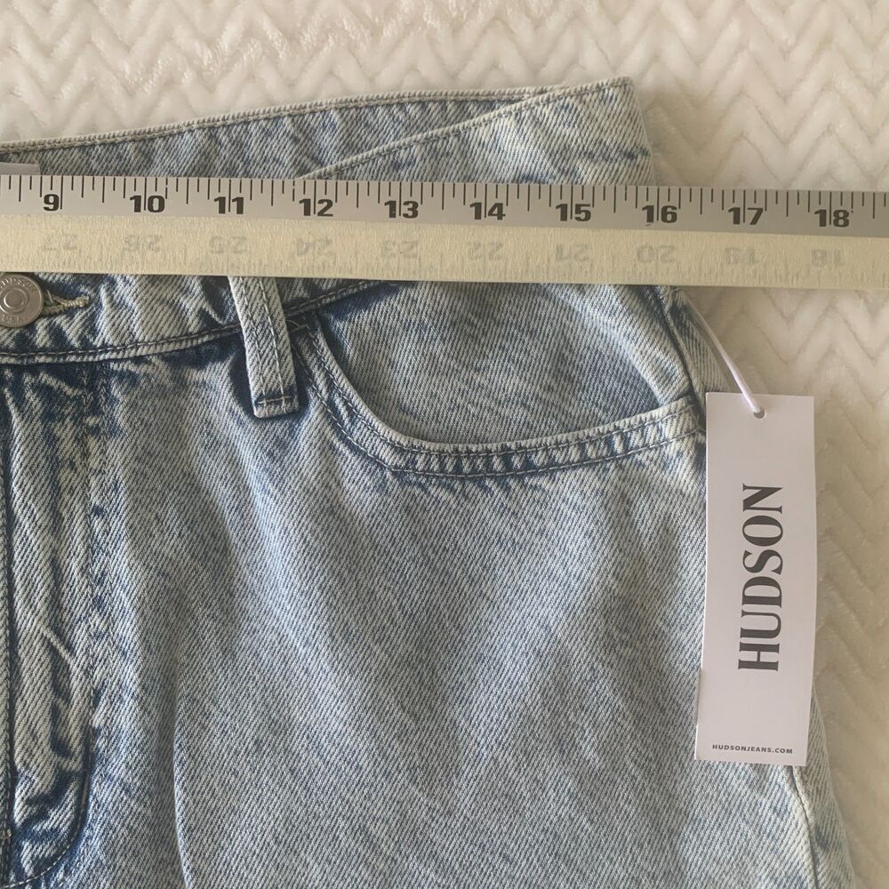 Hudson Women's Noa High Rise Straight Jeans Size 32 Light Wash Ankle NWT - Picture 9 of 15